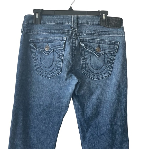 True Religion Billy Straight Leg Low Rise Y2K World Tour Denim Jeans Women Sz 29 - Picture 4 of 11